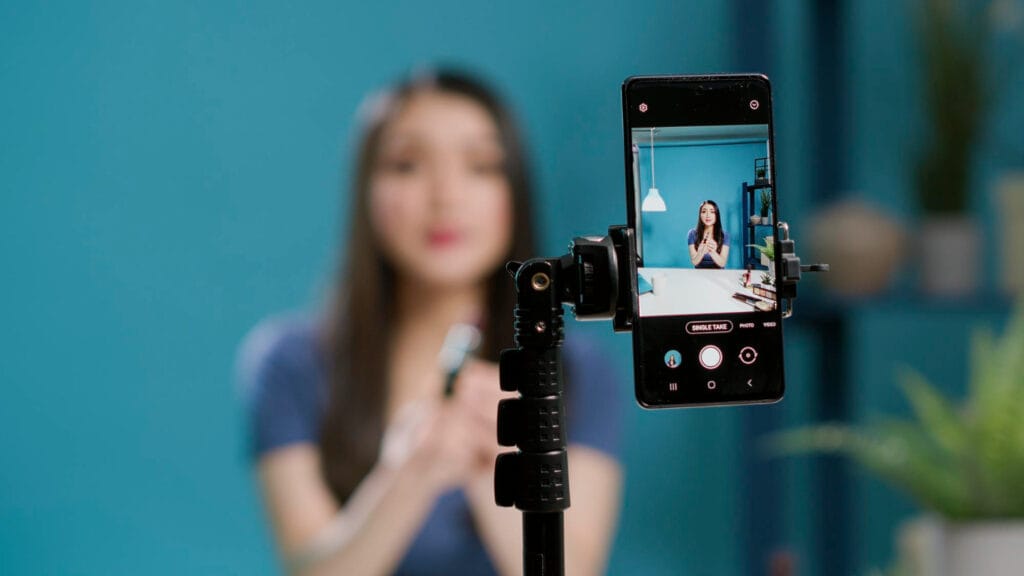 shooting social media video
